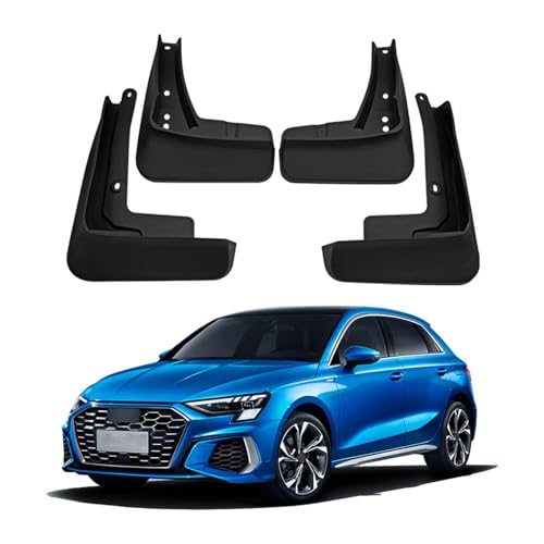 アウディ A3 Sport ハッチバック 2021-2023 車 4個セット マッドガード 防水 四季汎用 防キズ 泥除け 高性能 外装カスタム 専用設計 マッドフラップ PP素材 ブラック