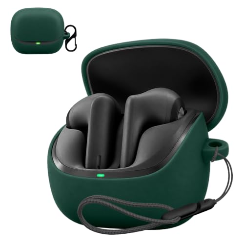 For JBL WAVE FLEX 3 �p �P�[�X �J�o�[ �ی�P�[�X ���C�����X�C���z���P�[�X (�O���[��) | �yNOUKAJU�z �V���R�� �ی�P�[�X �J���r�i�t�� �X�g���b�v�t�� �L�Y�h�~ �ϏՌ� ����~�� �[�d�Ή� LED�m�F�\