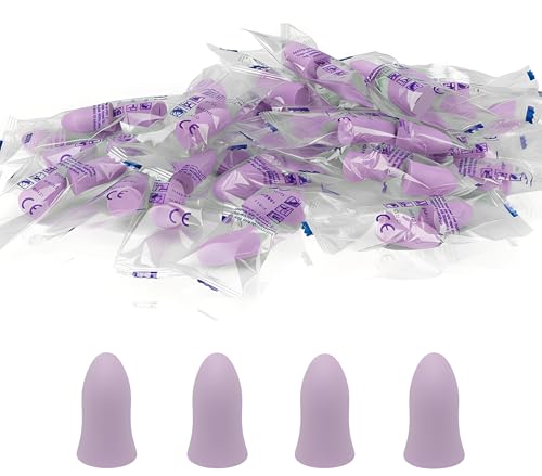 Image of Soft Foam Ear Plugs, 37db SNR Noise Reduction Sponge Earplugs Noise Cancelling Ear Plugs for Sleeping, Travel, Concerts, Studying, Work, Loud Noise (Purple, 30 Pairs)
