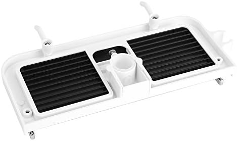 Raguso Plastic Shower Rod Storage Shelf Organizer Lifting Tray Holder Practical Bathroom Accessory