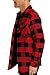 Men’s Long Sleeves Quilted Brawny Flannel Shirt Jacket (US, Alpha, Medium, Regular, Regular, Red)