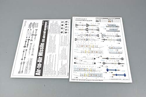 Trumpeter 1/32 US Aircraft Weapons Set: Air-to-Air Missiles Model Kit