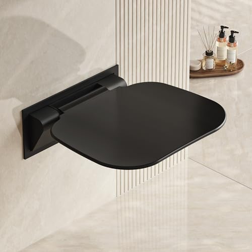Neohomee Folding Shower Seat Wall Mounted 15.7' Wide Shower Chair Foldable with Bistable Embedded...