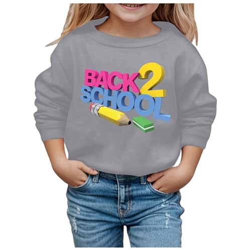 Pullover Sweatshirt for Kids Children's Winter Fashion Festival Printed Solid Color Hoodless Long Boys Girls