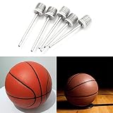 Bluelanss Ball Pump Needles, 10pcs Inflating Air Pump Needles Stainless Steel Air Pump Inflator Need