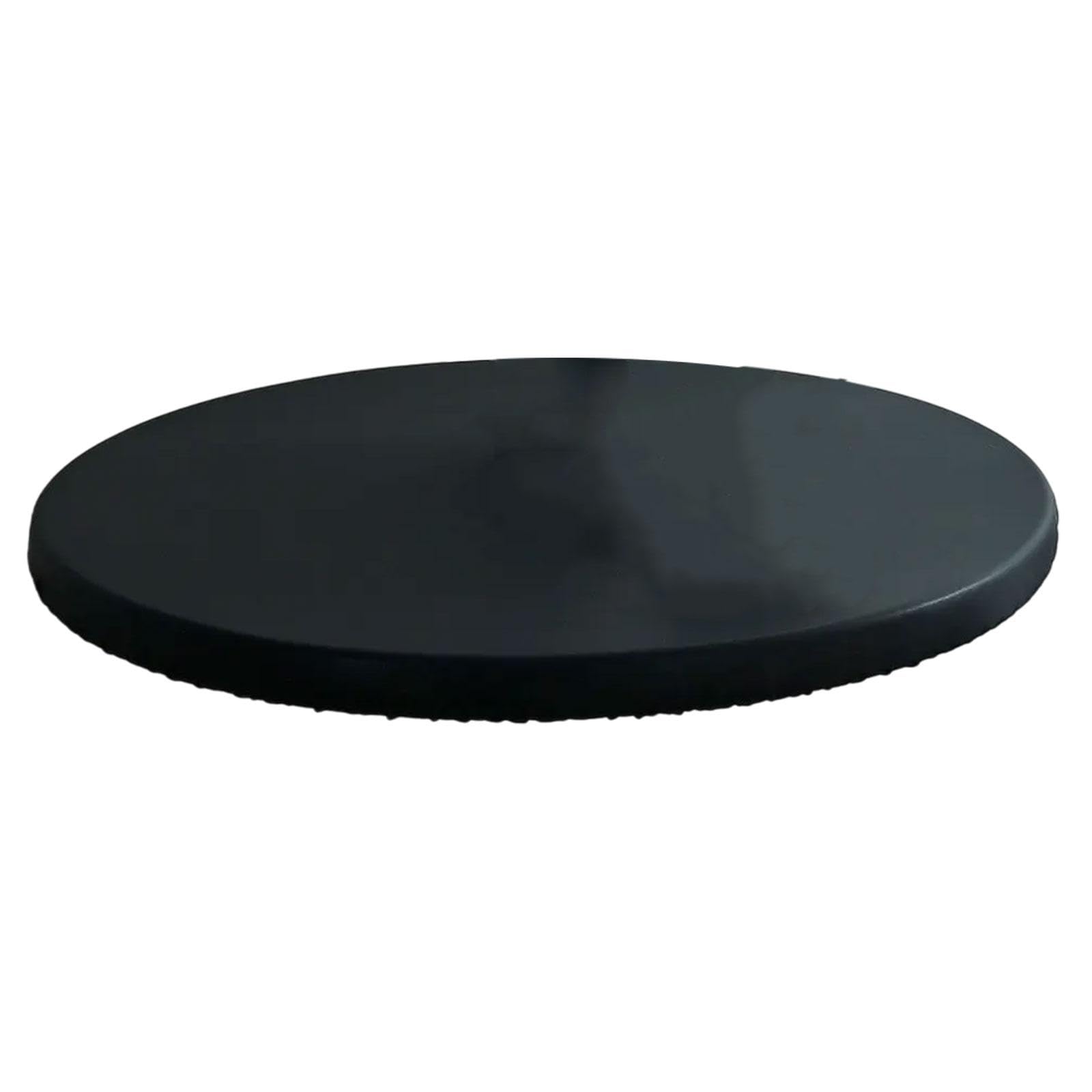 Round Table Cover Home Coffee Table Mat for Camping Dinner Catering Services Black S| Tablecloths-image-48