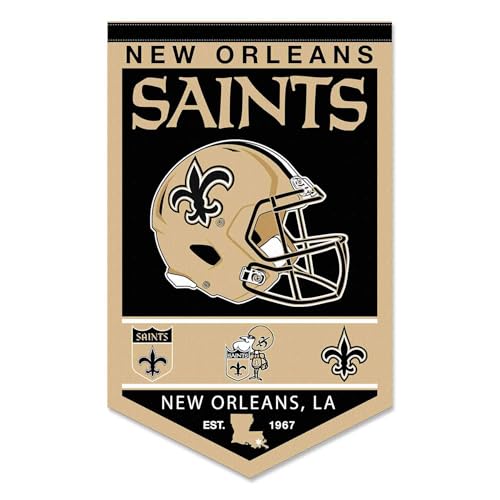 Bannière New Orleans Saints une décoration murale premium pour fans de NFL