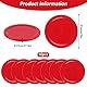 ZYWQ Air Hockey Pucks, 10 Stück Air Hockey Pucks für Air Hockey Tische, Rotes Air Hockey Ersatzteil Set für Spieltischzubehör (51mm)