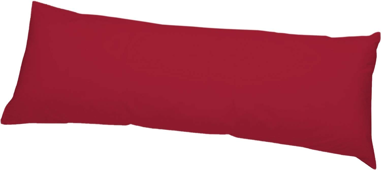 Ridas Red Bedding New Anti Allergenic Pregnancy Maternity Orthopaedic Hollow Fibre Filling Bolster Pillow With Free Bolster Pillow Case. (, Double 4.6Ft(52"))