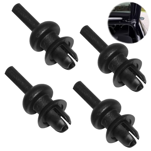 DONOONIS Spiaggia posteriore, fissaggio clip clip clip catena di corda, 4 pezzi nero clip di fissaggio auto, clip di fissaggio spiaggia posteriore 207, compatibile con Citroen clip di fissaggio