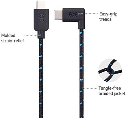 Cable Matters 2-Pack Right Angle USB C Cable 1m with up to 3A/60W Fast Charging 1 metre - For Galaxy S20, S20+, Note 10, Note 10+, Google Pixel 4, Google Pixel 4a, and More
