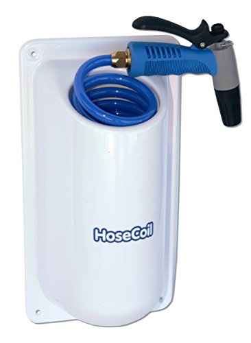 Hosecoil Side Mount Enclosure With 15' High Performance Rv, Boat And Garden Hose #TOP21