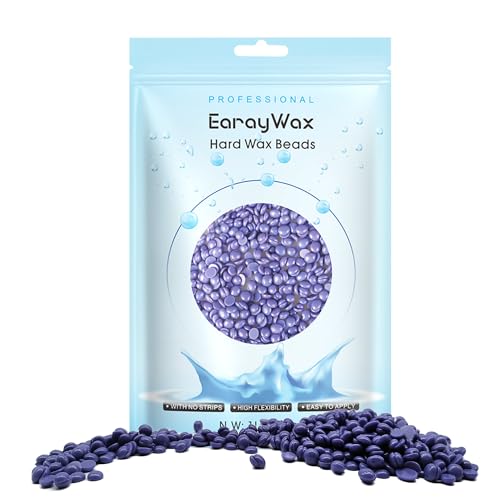 453g Billes de cire pour le corps entier, Billes de cire dure pour l'épilation le visage, le bikini brésilien et les jambes pour Femmes et Hommes