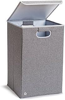 Munchkin Laundry Hamper with Lid, Grey