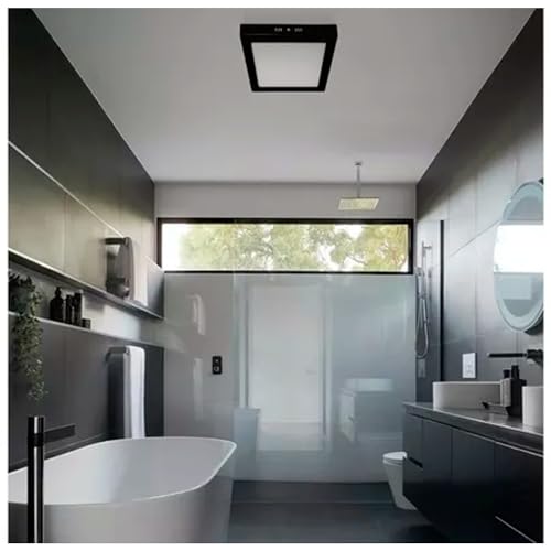 Painel Plafon Preto 25w Sobrepor Quadrado Branco Frio 6000k Bivolt Teto