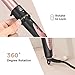 ATMOKO 5 in 1 Curling wand set,Wand Curling Iron Set with 5 pcs Interchangeable Curling Wand Ceramic Barrels, Pro Hair Wand for Beach Loose Wavy with Heat Resistant Glove and Hairpin