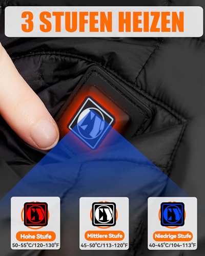 CYCYHEAT 20000mAh Heizdecke mit Akku Kabellose – Tragbare Wärmedecke mit Verbesserter 7,4V Batterie und Heizelement für Zuhause und Büro