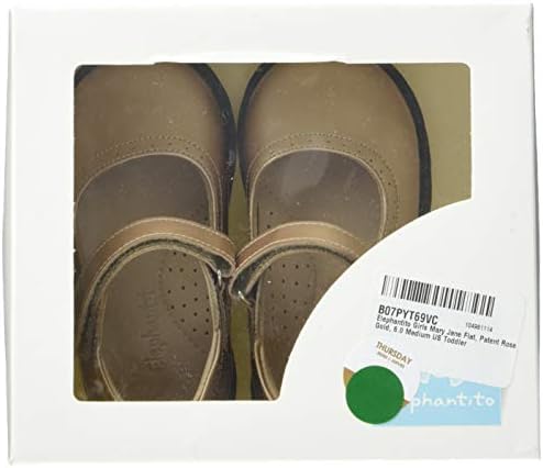 Elephantito Baby-Girl's Mary Jane Flat, Patent Rose Gold, 6.0 Medium US Toddler | Image 5