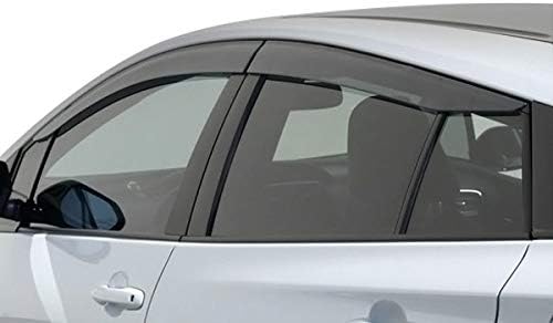 WellVisors Window Visors Wind Deflectors Compatible with Toyota 2016-2022 Prius/Prime 2017-2022 Premium Series Rain Guards 3-847TY042