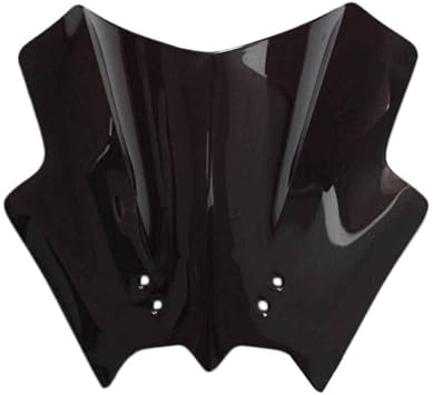 GLoyer Motorcycle Windshield Motorcycle Double Bubble Windshield Windscreen Fairing Compatible with K*TM 125 200 390 Duke Black