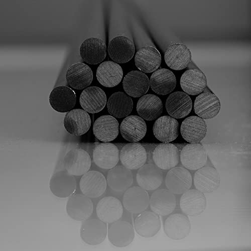 Foto von ORANGE DEAL 20 sehr stabile Pflanzstäbe, Stäbe für Pflanzen, 1m x 7mm schwarz, Pflanzstab, Rankstab, Pflanzenstab, Rankstäbe, Tomatenstäbe, Tomatenstangen, Bohnenstangen, Pflanzenstäbe