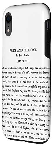 Iphone Xr Jane Austen Pride And Prejudice Vintage Text Gift T-Shirt Case #TOP1