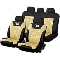 Autostoelbekleding Sets voor VW T-ROC SUV 2017 2018 2019 2020 2021 2022 2023 2024 2025, 5 Zetels All Weather Stoelbeschermers Comfortabele Ademende