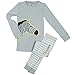 Papallou Boys Zebra Print, 100% Soft Cotton, 2 Piece Pajama Set (Size 18m-12T).