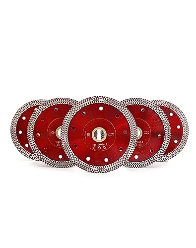 Image of Casaverde 5Pcs /Lot 4.5 inch Super Thin Diamond Porcelain Saw Blade