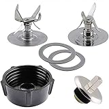 Torribala Piezas de Repuesto para & Osterizer Batidora de Cuchillas de Hielo 4961 4980 Kit de Pasador Deflector de...