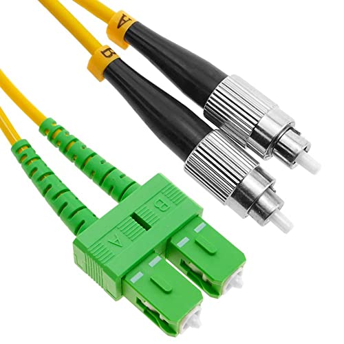 CHB 5 Meter Duplex Fibre Optic Patch Cable SC LC FC E2000 APC UPC Single Mode OS2 9/125 Yellow Patch Lead 2mm Fiber Patchcord (SC/APC
