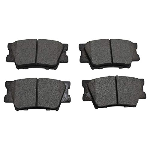 image for TRQ Rear Brake Pad & Rotor Kit Brake Pads Brake Rotor Ceramic Compatib