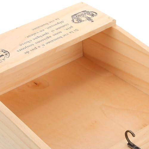 Caja para llaves de madera con diseño vintage multifuncional de pared 4