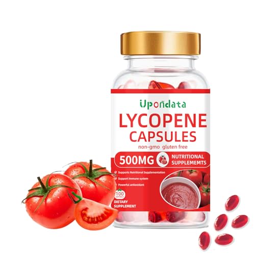 Upondata Lycopene Capsules - 500mg /100 Softgels Natural Tom