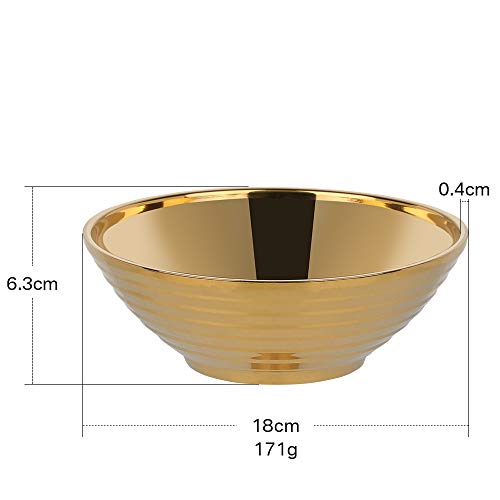 Buyer Star Ramen Bowl Set Of 8, 8 Inch Noodle Bowl Japanese Style Soup Bowls Set With Chopsticks, Ladle Spoons Set And Large Bowl For Noodles (Gold) #TOP1
