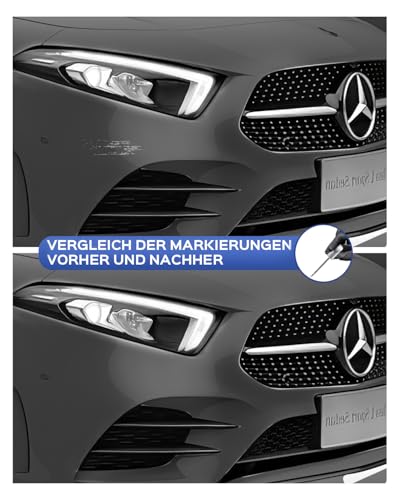 PARTS4EV 775/9775 Iridium Silver Metallic Touch Up Paint for Mercedes-Benz A/B/C/E/G/S/M/R/CL/SL/GL/ML/CLK/CLS/GLA/GLB/GLC/GLK - Exact Match - Scratch & Chip Repair