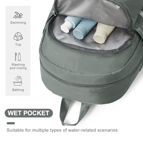 Image of coofay Gym Backpack for Women Men, Sports Backpack with Shoe Compartment