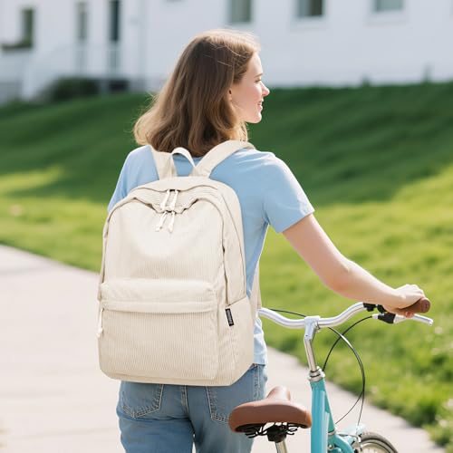 ZUBOND Backpack for School Girls and Boys, Lightweight School Bookbag for Teens, College Students Women & Men, Cute Large Laptop Backpack Fits 15.6 Inch Notebook (Machine Washable)