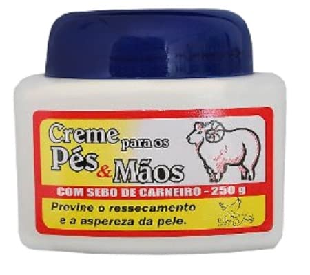 Creme para os Pés & Mãos com Sebo de Carneiro San Jully 240g