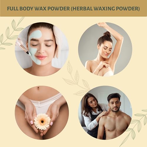 Image of Amrutam Life Natural Herbal Wax Powder For Women & Men | Full Body Hair Removal | Painless & Quick Solution For Hair Removal | Turmeric Flavour | No Irritation, No Skin Rashes & No Side effects - 100 gm