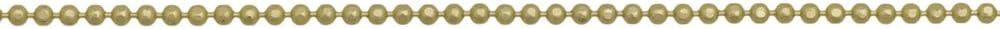 1.5mm Satin Hamilton Gold Diamond Cut Ball Chain, Priced per Foot (1 Foot)