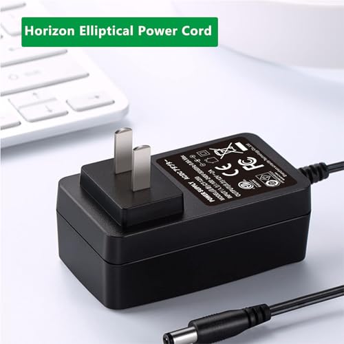 WUKUR 12V AC Adapter Compatible with Horizon EX-59 Elliptical Power Cord for EX59 EX 59 EX-69 Fitness Replacement for sc24w-1202000u
