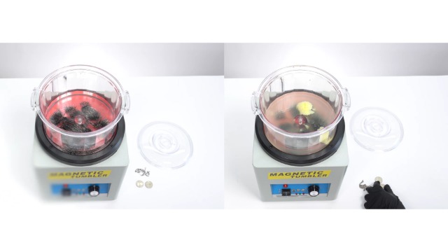 BEAMNOVA Magnetic Tumbler, Jewelry Polisher Machine, With Tub, Lid, 180mm 2000 RPM 1-60 Minute Timing, Unidirectional Rotation / Bi-rolling