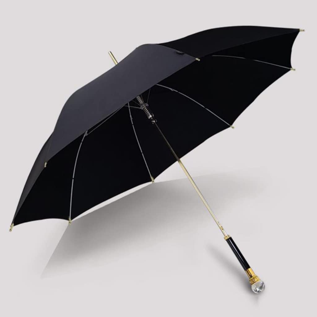 CMBSSTFC Ombrello da Viaggio Ombrelli per Pioggia Ombrello a Manico Lungo Ombrello da Sole e Pioggia Ombrellone Parasole Resistente al Forte Ombrello Automatico con Manico Dritto Ombrello Compatto da