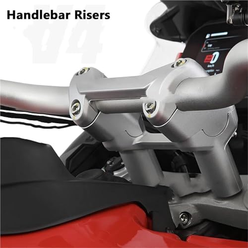 Soporte de movimiento trasero de manillar plateado para Ducati Multistrada V4 3