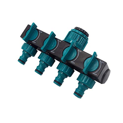 四方コネクター 散水コネクタ 水分岐 ガーデンホースコネクタ 散水用具 4分岐 水漏らせない 散水パーツ 蛇口 分岐 園芸/ガーデン/家庭菜園/家庭農園/庭など散水用