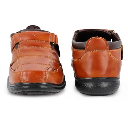 Image of WALKAROO WF6255 Mens Roman Sandals for formalwear and regular use