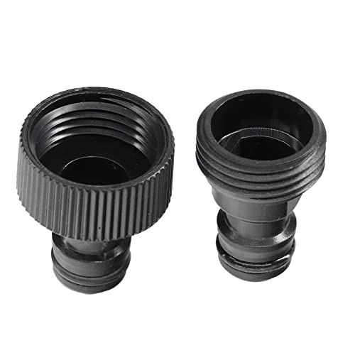 ECOESPTI Quick Connect Garden Hose Fittings, 3/4\" Hose/Faucet/Nozzle Quick Connect Adapters, Male & Female Thread Nipple Quick Connectors, 12 Pack