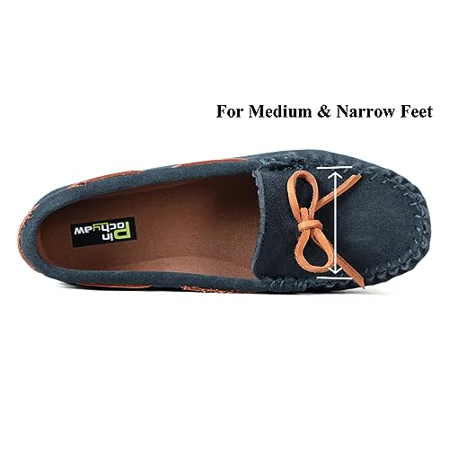 Womens Moccasin Shoes Indoor Outdoor Slip On Suede Moccasin Slipper for Women2
