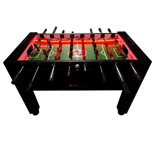 Warrior Table Soccer Professional Foosball Table, LED Enhanced